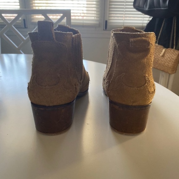 Zara Suede Cowboy Boots - Picture 2 of 4